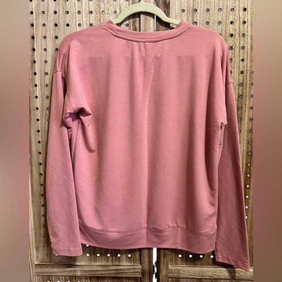 3 Piece Set Athletic Works Soft Sweatshirt Hoodie Herringbone Leggings Rose - Picture 9 of 9